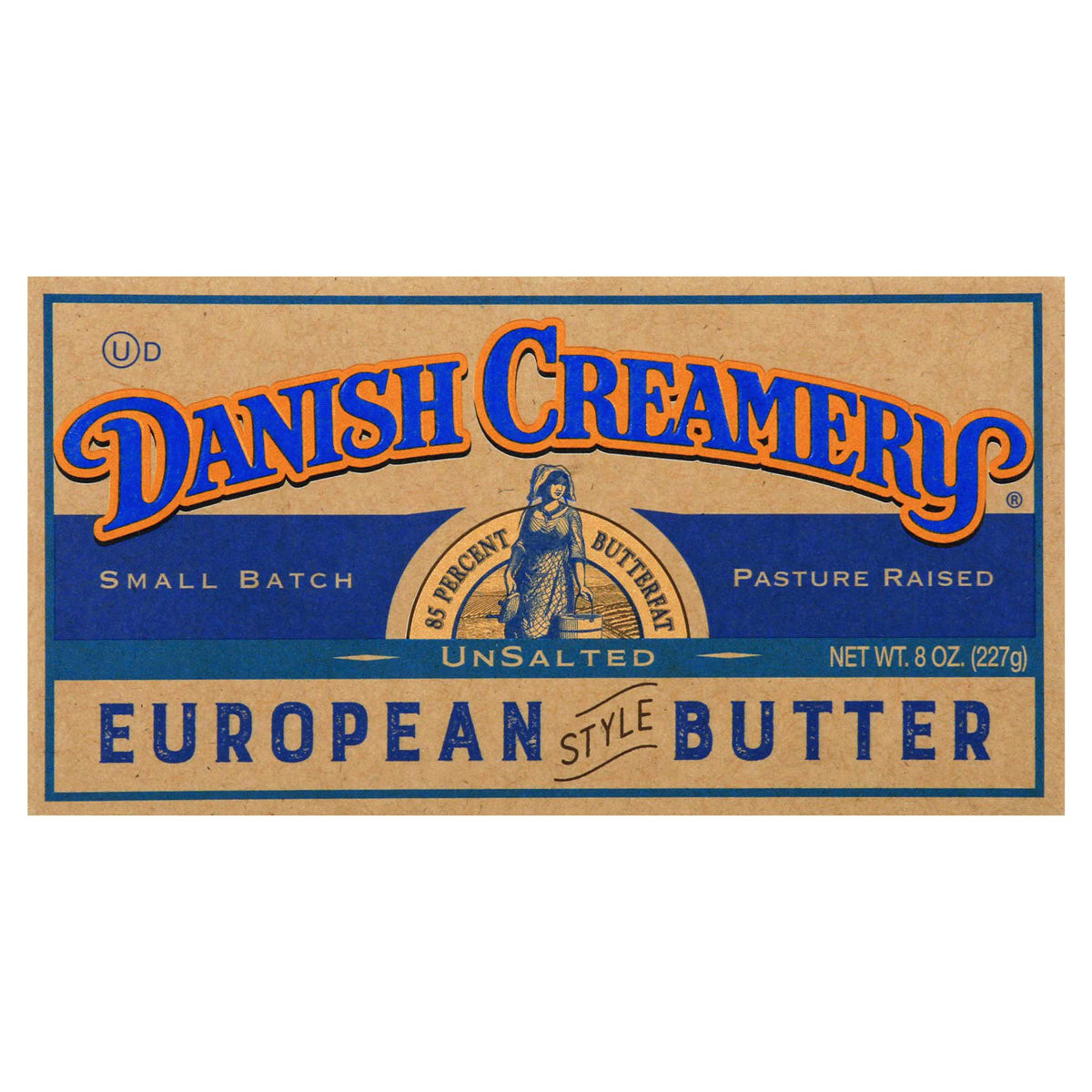 slide 1 of 1, Danish Creamery European Butter Unsalted, 8 oz