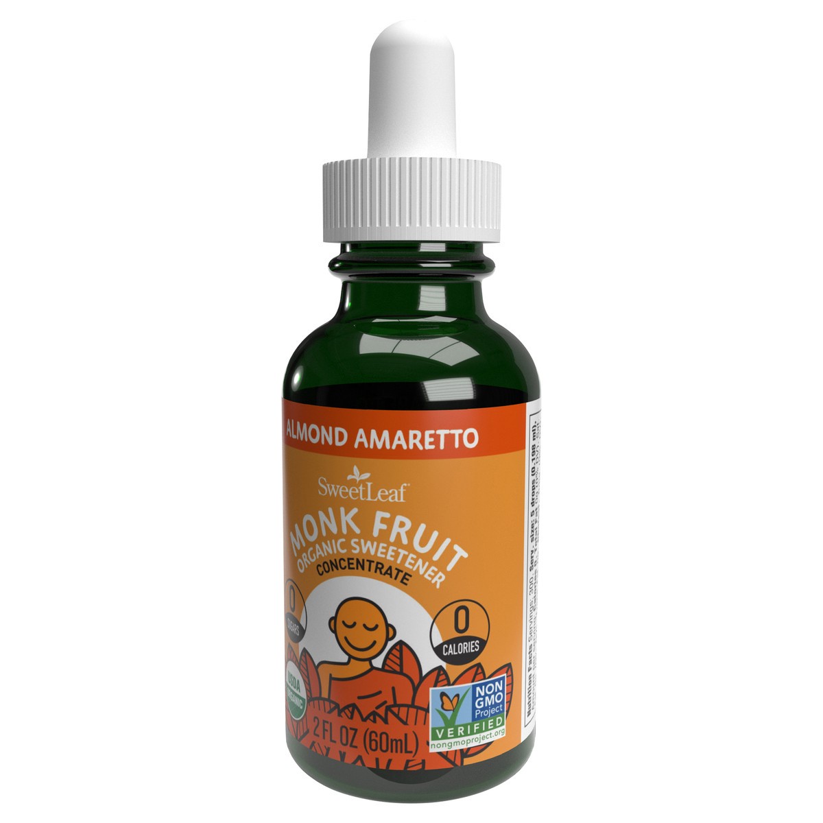 slide 3 of 5, SweetLeaf Organic Monk Fruit Concentrate Almond Amaretto Organic Sweetener 2 fl oz, 2 fl oz