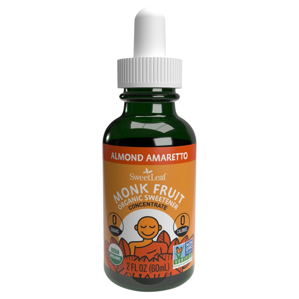 slide 1 of 5, SweetLeaf Organic Monk Fruit Concentrate Almond Amaretto Organic Sweetener 2 fl oz, 2 fl oz