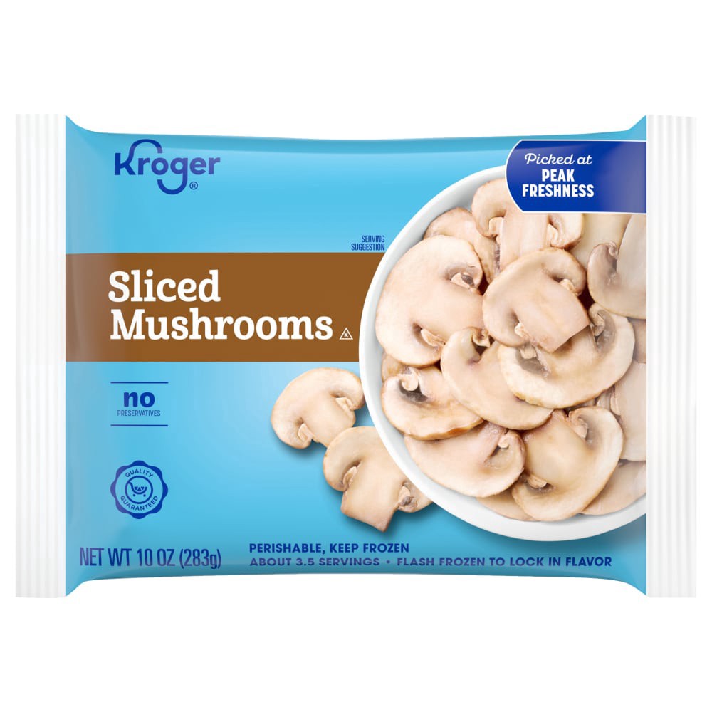 slide 1 of 2, Kroger® Sliced Mushrooms, 10 oz