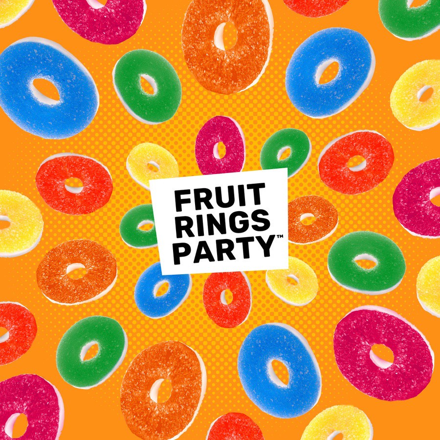 slide 6 of 7, Original Gummi Fun Mix Fruit Rings, 5 oz