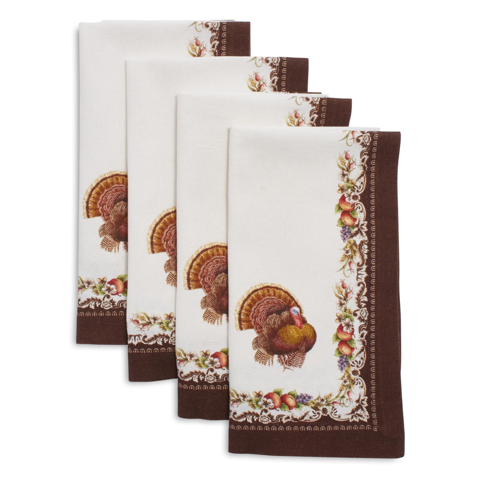 slide 1 of 1, Sur La Table Turkey Napkins, 4 ct