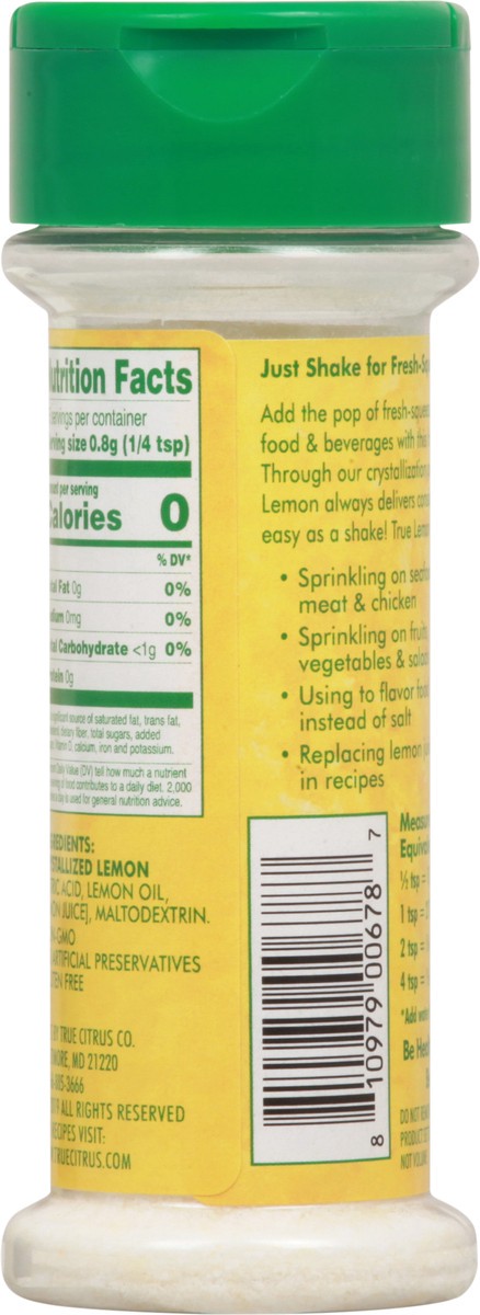 slide 3 of 9, True Lemon Seasoning Shaker, 2.12 oz