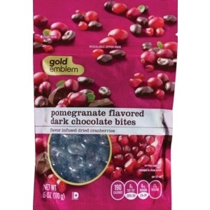 slide 1 of 1, CVS Gold Emblem Pomegranate Flavored Dark Chocolate Bites, 6 oz