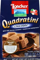 Quadratini Bite Size Chocolate Wafer Cookies 8.82 oz