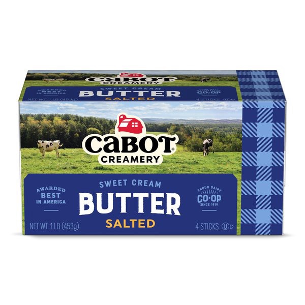 slide 1 of 4, Cabot Creamery Salted Butter Sticks 1 lb, 1 lb