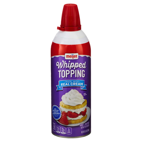 slide 1 of 1, Meijer Zip Whip Whipped Topping, 6.5 oz