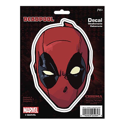 slide 1 of 1, Marvel Deadpool Vinyl Decal, 1 ct