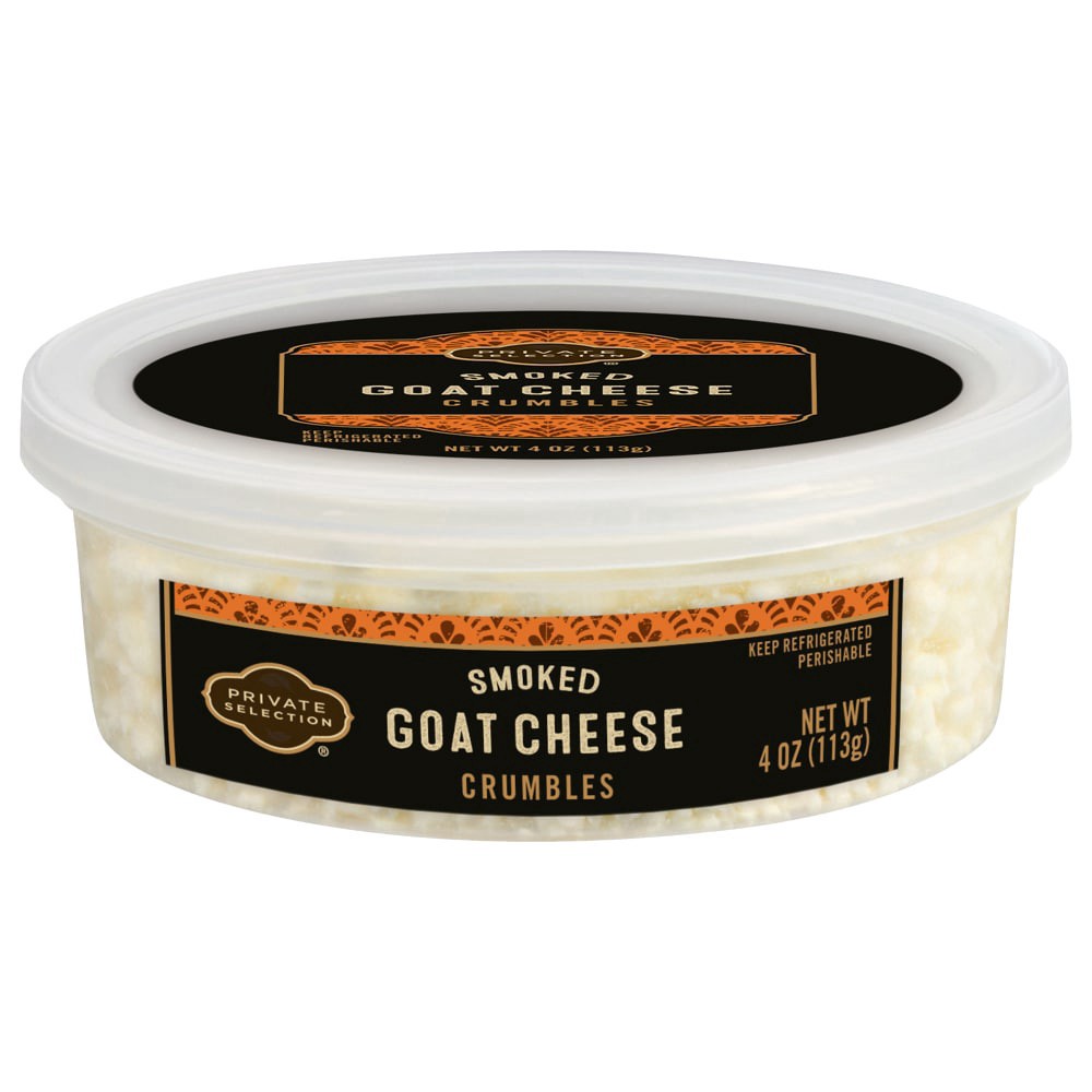 slide 1 of 3, Private Selection® Smoked Goat Cheese Crumbles, 4 oz