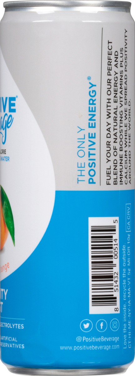 slide 3 of 13, Positive Beverage Immunity Boost Sparkling Mandarin Orange Electrolyte Beverage - 12 ct; 12 oz, 12 ct; 12 oz