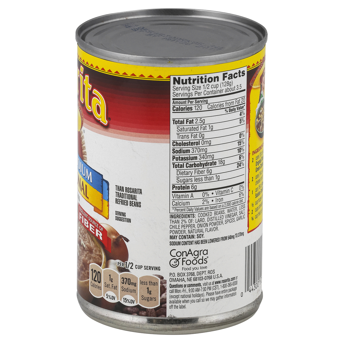 Rosarita 30 Lower Sodium Tradition Refried Beans 16 oz Shipt