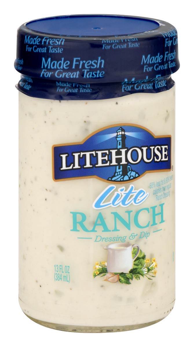 slide 6 of 8, Litehouse Ranch Lite Salad Dressing, 13 fl oz