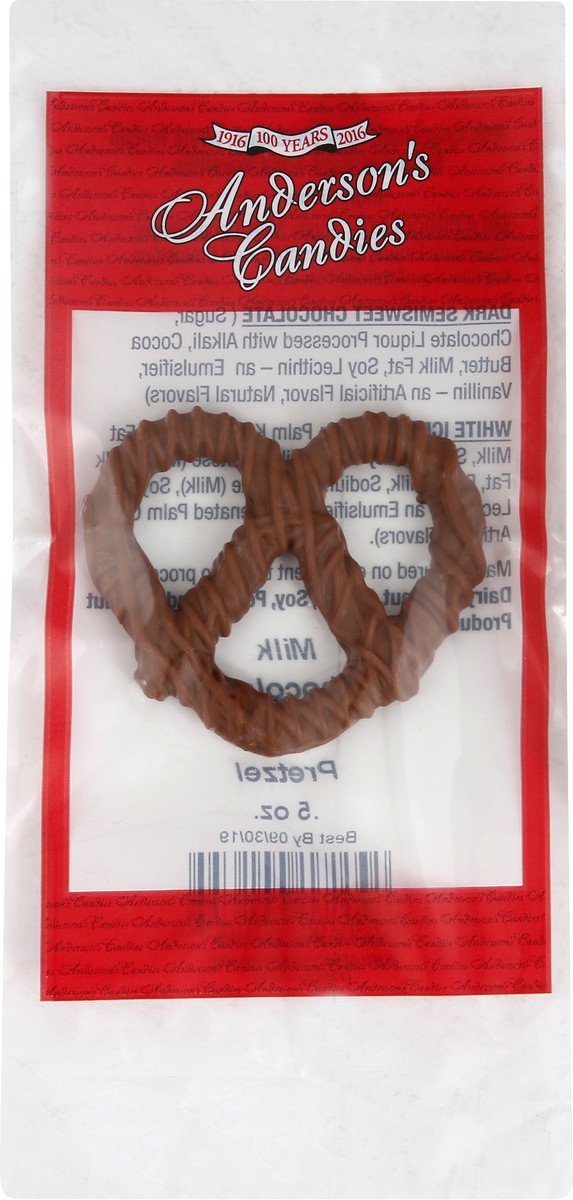 slide 1 of 8, Anderson's Candies Milk Chocolate, Pretzel, 1 oz