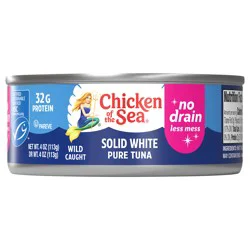 Chicken of the Sea Solid White Pure Albacore MSC Tuna, No Drain 4 oz