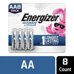 Energizer Ultimate Lithium AA Lithium Batteries 8 Each
