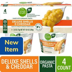 Simple Truth® Cheddar and Deluxe Shells Macaroni and Cheese Cups
