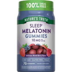 Nature's Truth Extra Strength Melatonin 10 mg Gummies, 70 ct