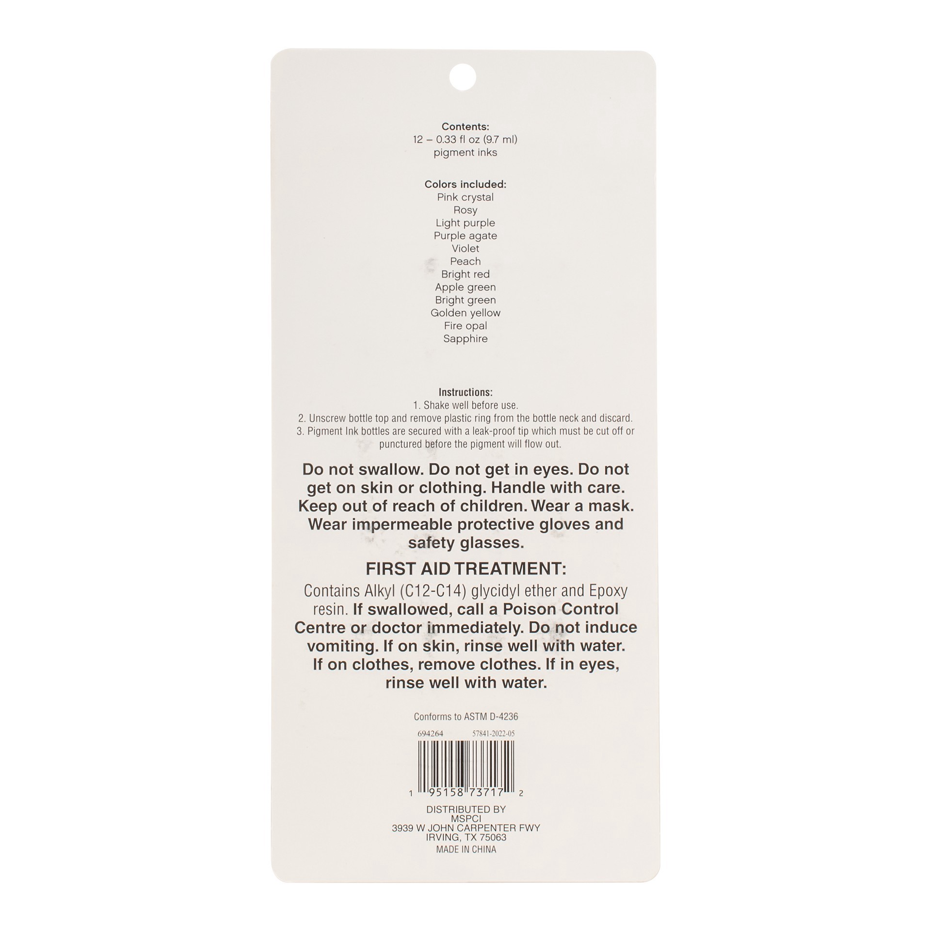 slide 4 of 5, Bright Resin Pigment Ink Set By Craft Smart, 0.33 fl oz