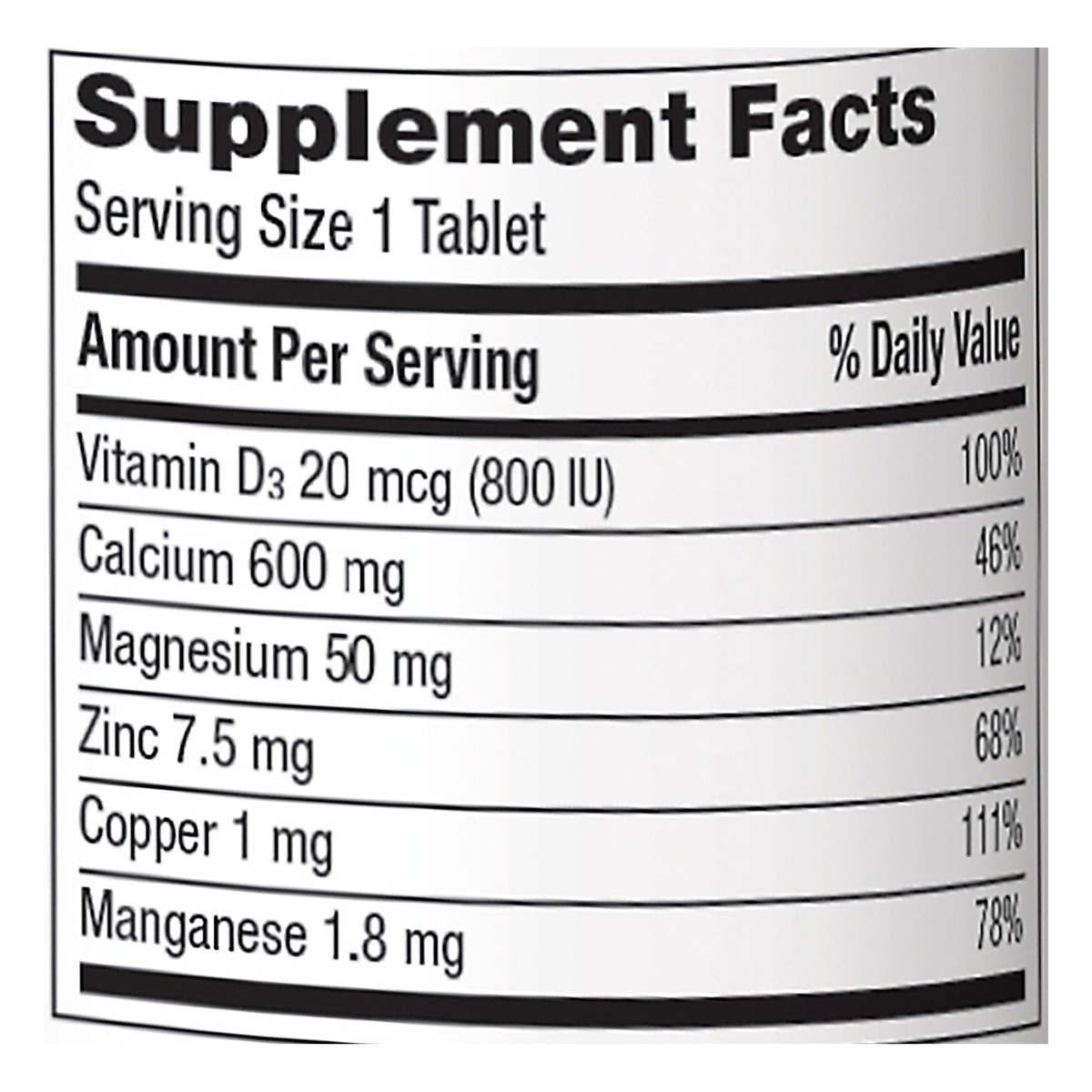 slide 11 of 11, Caltrate 600+D3 Plus Minerals (165 Count) Calcium & Vitamin D3 Supplement Tablet, 600 mg, 165 ct