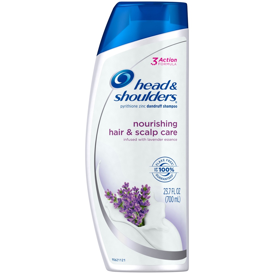 slide 1 of 1, Head & Shoulders Nourishing Hair And Scalp Care Dandruff Shampoo With Lavender Essence, 23.7 oz