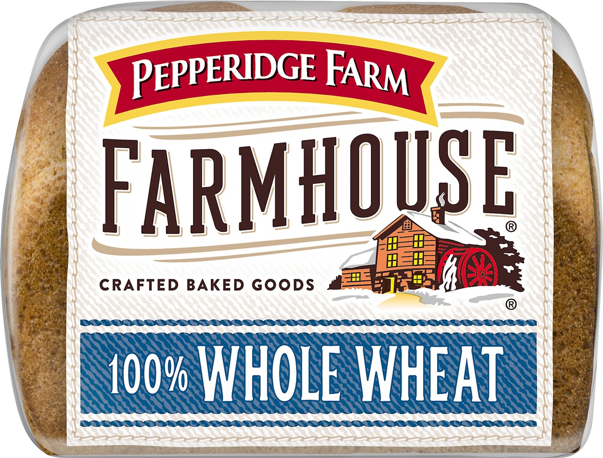 slide 6 of 8, Pepperidge Farm Farmhouse 100% Whole Wheat Bread, 24 oz