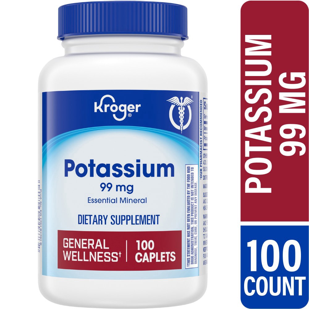 slide 4 of 6, Kroger 550Mg Potassium Gluconate, 100 ct