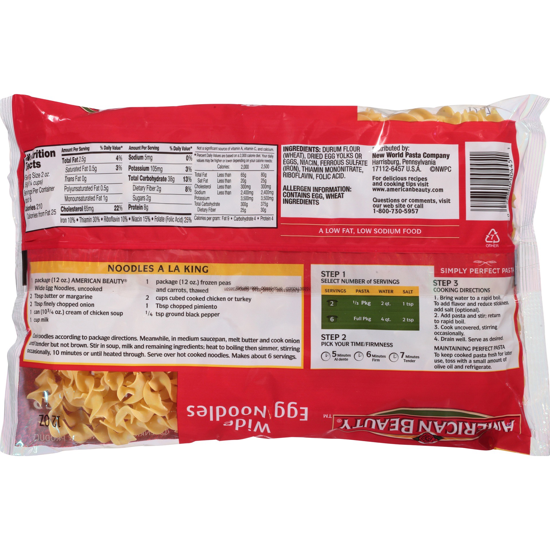 slide 4 of 6, American Beauty Egg Noodles 12 oz, 12 oz