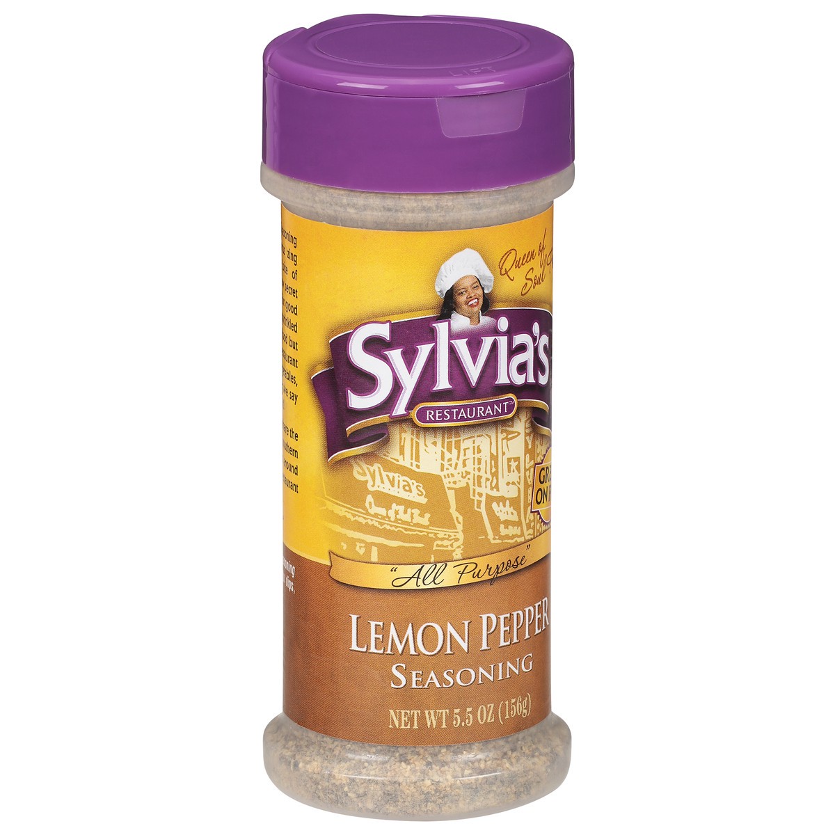 slide 8 of 11, Sylvia's Restaurant Lemon Pepper Seasoning 5.5 oz, 5.5 oz