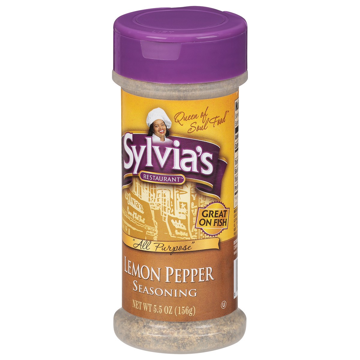 slide 6 of 11, Sylvia's Restaurant Lemon Pepper Seasoning 5.5 oz, 5.5 oz