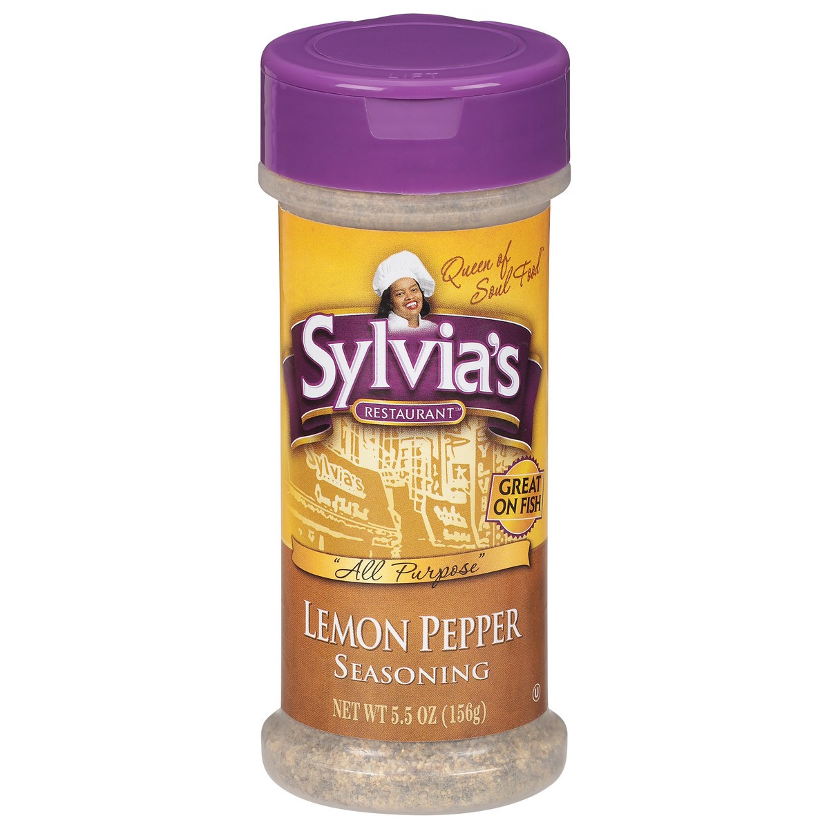 slide 1 of 11, Sylvia's Restaurant Lemon Pepper Seasoning 5.5 oz, 5.5 oz