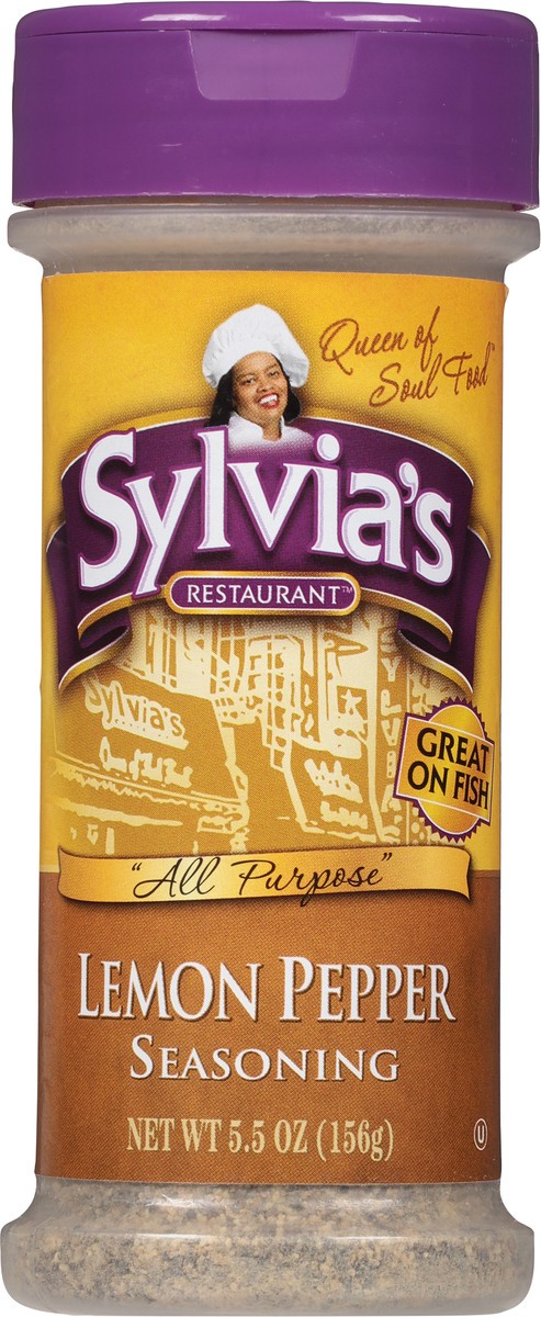 slide 3 of 11, Sylvia's Restaurant Lemon Pepper Seasoning 5.5 oz, 5.5 oz