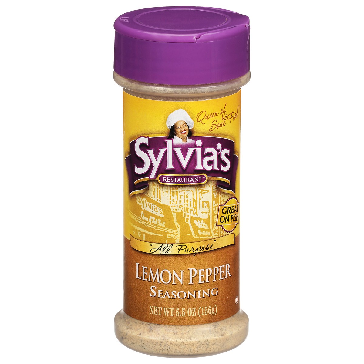 slide 1 of 11, Sylvia's Restaurant All Purpose Lemon Pepper Seasoning 5.5 oz, 5.5 oz