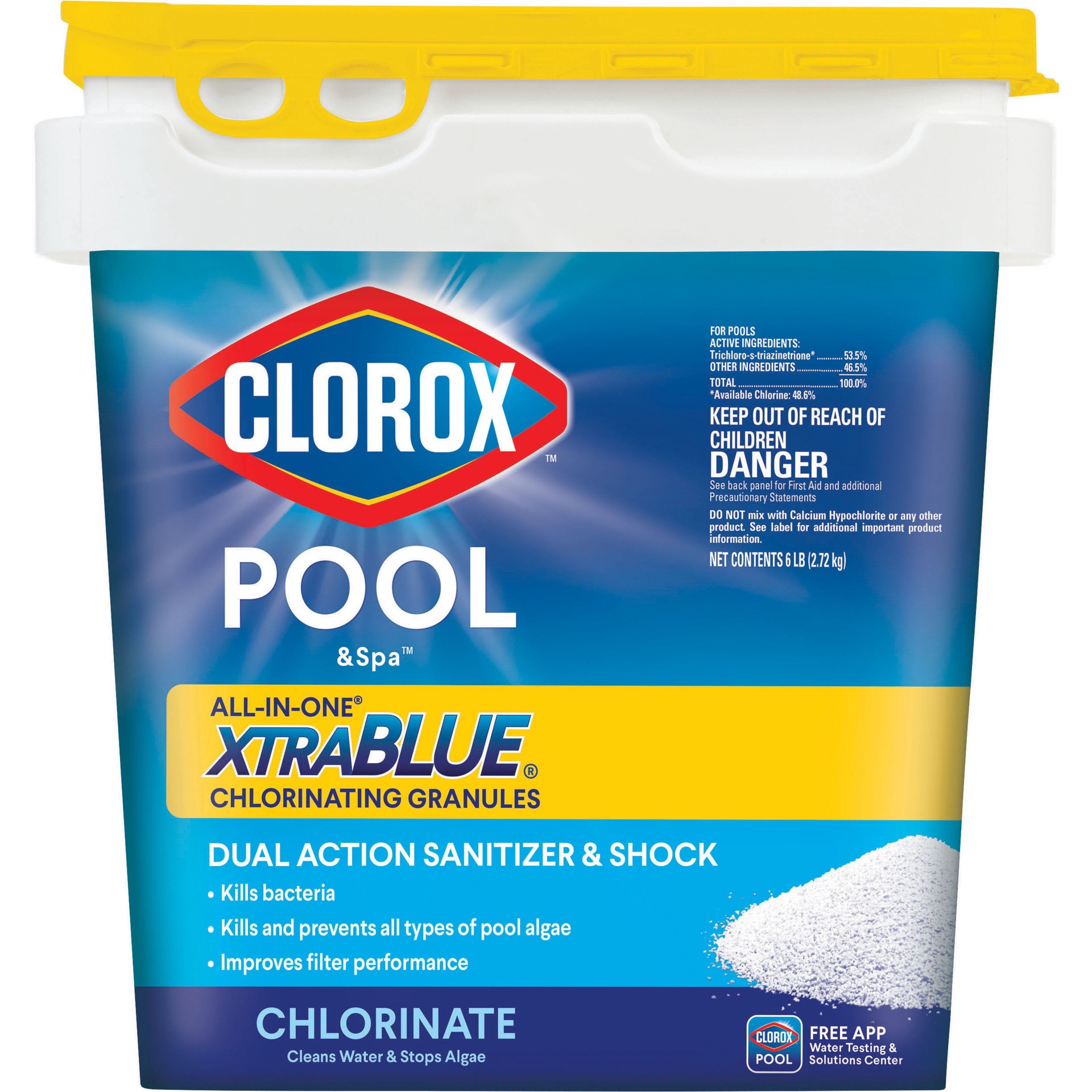slide 1 of 6, Clorox Pool & Spa All In One Granules, 6 lb