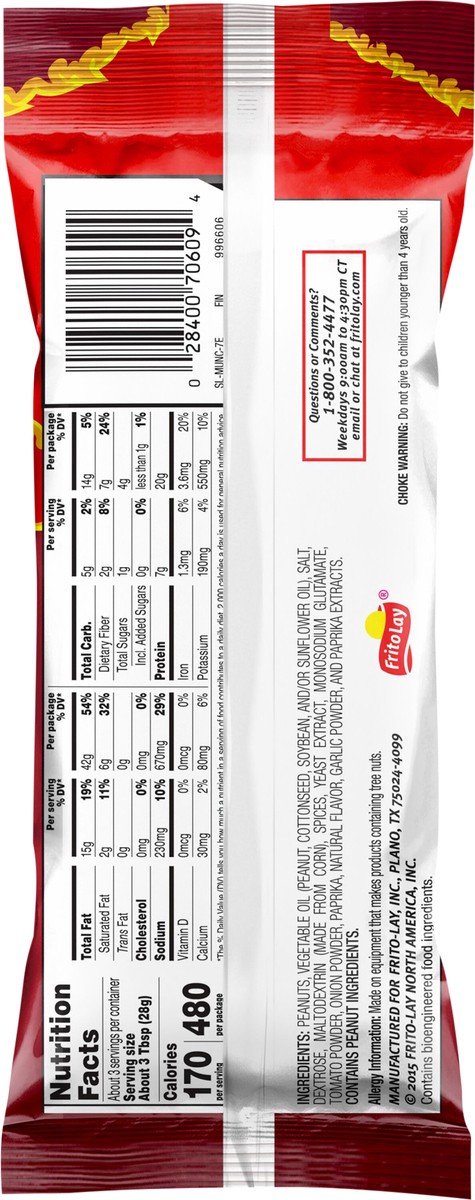 slide 3 of 3, Munchies Peanuts Flamin' Hot 2 7/8 Oz, 2.88 oz