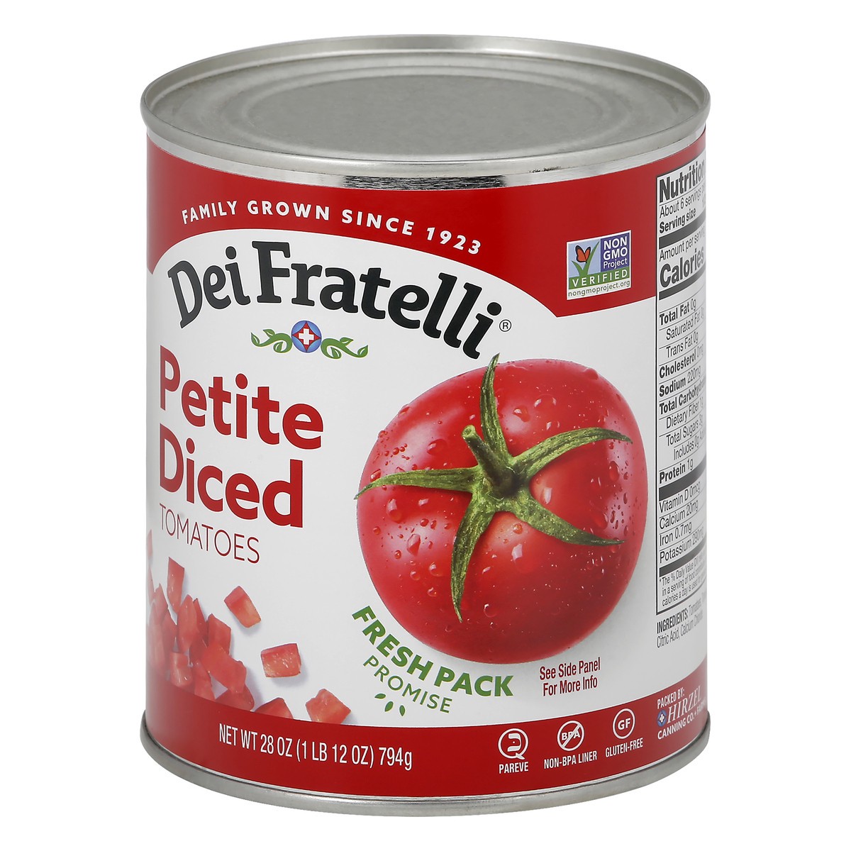 slide 3 of 9, Dei Fratelli Petite Diced Tomatoes, 28 oz