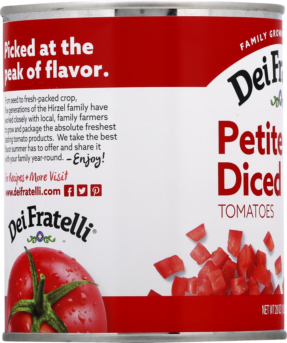 slide 5 of 9, Dei Fratelli Petite Diced Tomatoes, 28 oz