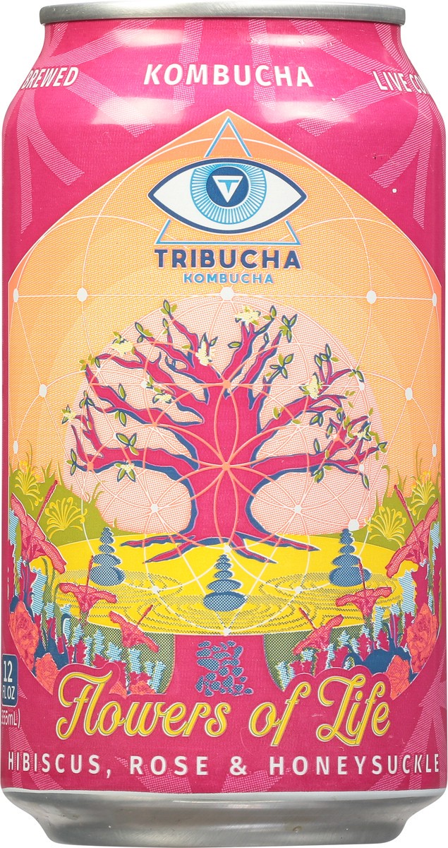 slide 4 of 14, Tribucha Flowers of Life Kombucha 12 fl oz, 12 oz