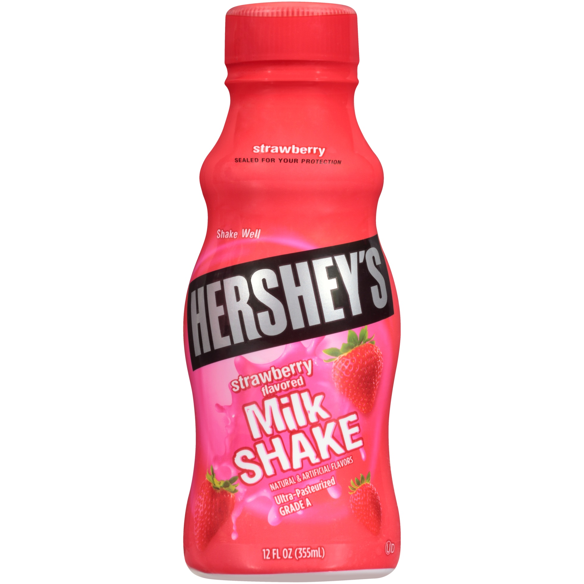 slide 1 of 1, Hershey's Strawberry Milkshake, 12 oz