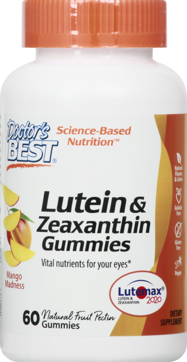 slide 11 of 11, Doctor's Best Lutemax 2020 Gummies Mango Madness Lutein & Zeaxanthin 60 ea, 60 ct