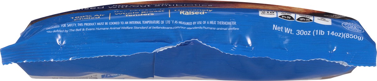 slide 8 of 12, Bell & Evans Uncooked Breaded Chicken Breast Tenders, 30 oz