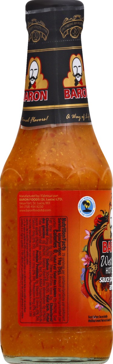 slide 4 of 13, Baron Hot Sauce, 397 g