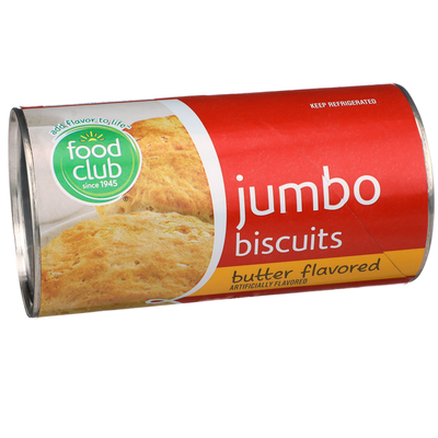 slide 1 of 1, Food Club Jumbo Butter Biscuits, 8 ct; 16 oz