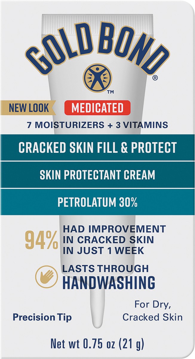 slide 4 of 8, Gold Bond Cracked Skin Relief Fill & Protect Cream (0.75 Oz), 0.75 oz