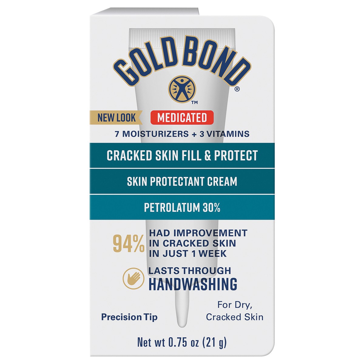 slide 1 of 8, Gold Bond Cracked Skin Relief Fill & Protect Cream (0.75 Oz), 0.75 oz