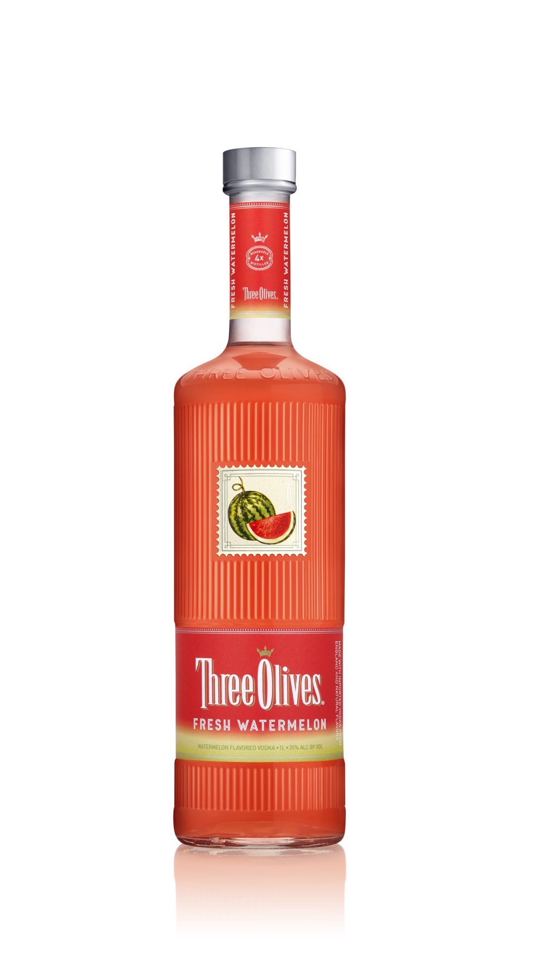 slide 1 of 1, Three Olives Vodka Flavors Fresh Watermelon 1 L, 1 liter