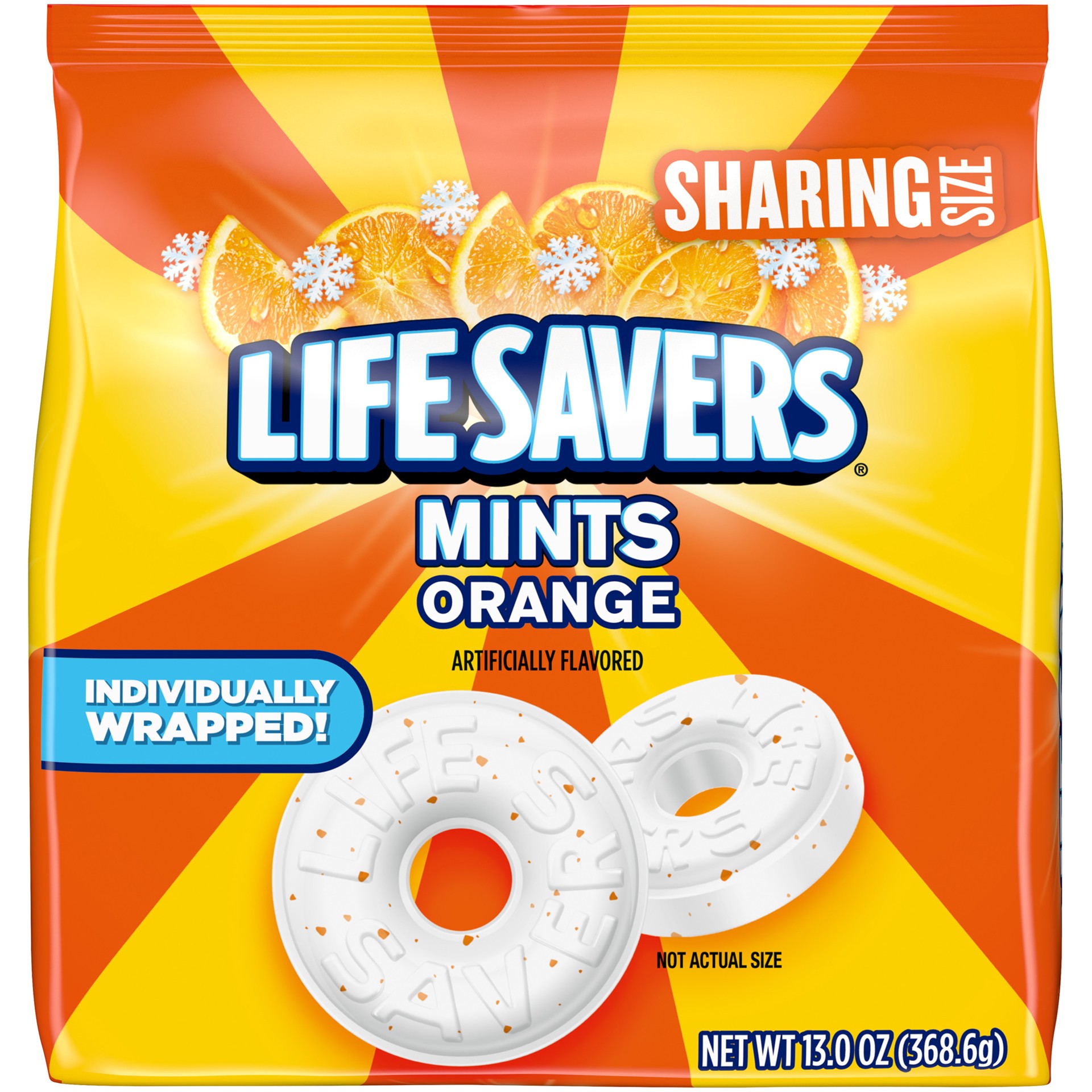 slide 1 of 5, Life Savers Orange Breath Mint Hard Candy, Sharing Size, 13 oz Bag, 13 oz