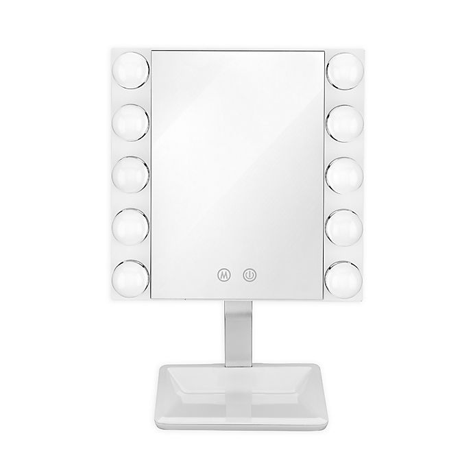 slide 1 of 3, Conair LED Lighted Vanity Makeup Mirror - White, 1 ct