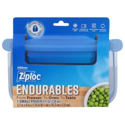 Ziploc Endurables Pouch, Small Reusable Silicone Food Storage & Meal Prep Bag, 8 fl oz