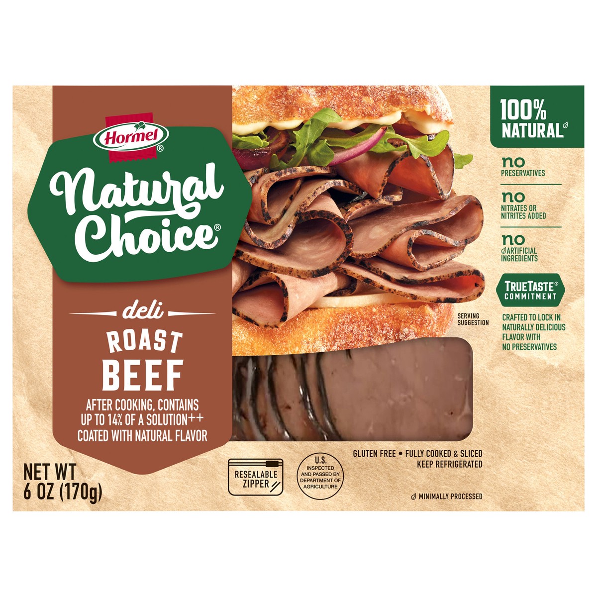 slide 2 of 11, HORMEL NATURAL CHOICE Deli Roast Beef, 6 oz