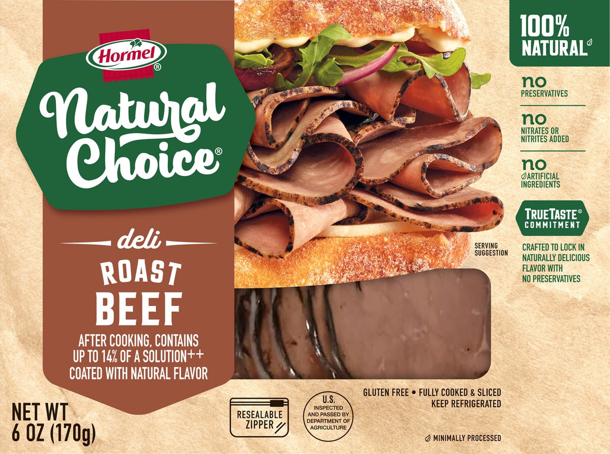 slide 6 of 11, HORMEL NATURAL CHOICE Deli Roast Beef, 6 oz